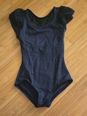 Capezio Black Sheer Detail Leotard Small